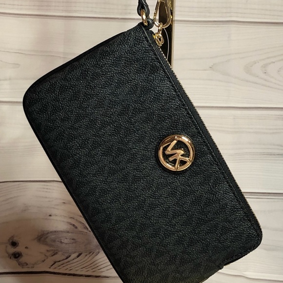 Michael Kors Fulton pvc Wristlet Wallet Jetset - Picture 3 of 7